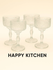 Чаши стеклянные GOLD HAPPY KITCHEN XM2063-4, для сервировки, 4шт