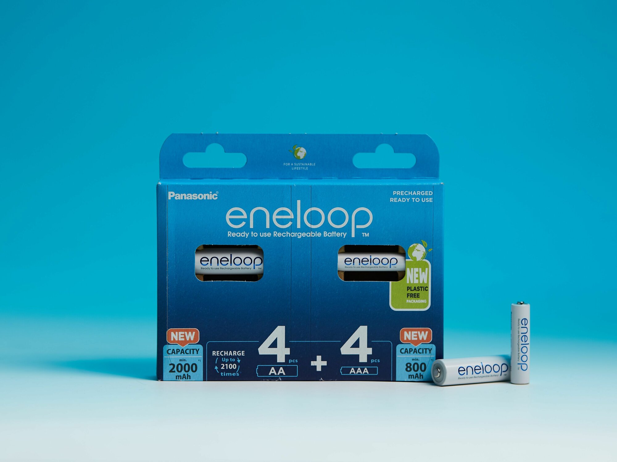 Аккумуляторы Panasonic Eneloop BK-KJMCDE44E AA 2000+AAA 800 (4+4)шт — фото 1