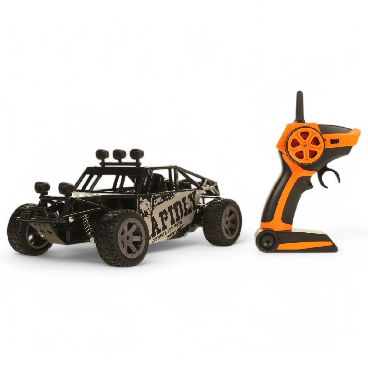 Радиоуправляемый джип с подсветкой, полный привод, черный, 37 см, част. 2.4 GHz, пульт в комплекте