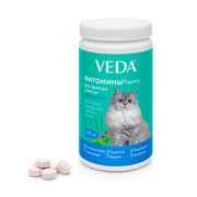 Витамины VEDA Фитовитамины Форте для вывода шерсти кошкам  , 200 шт. в уп.