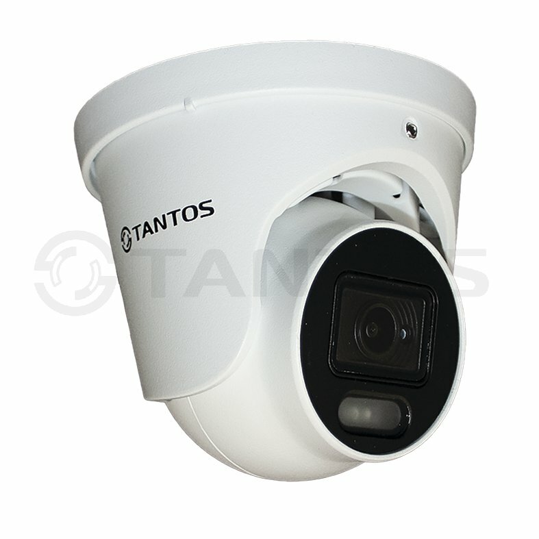 Видеокамера Tantos уличная купольная 4в1 (AHD, TVI, CVI, CVBS) 5 МП с ИК-подсветкой, металлический корпус - фото №1