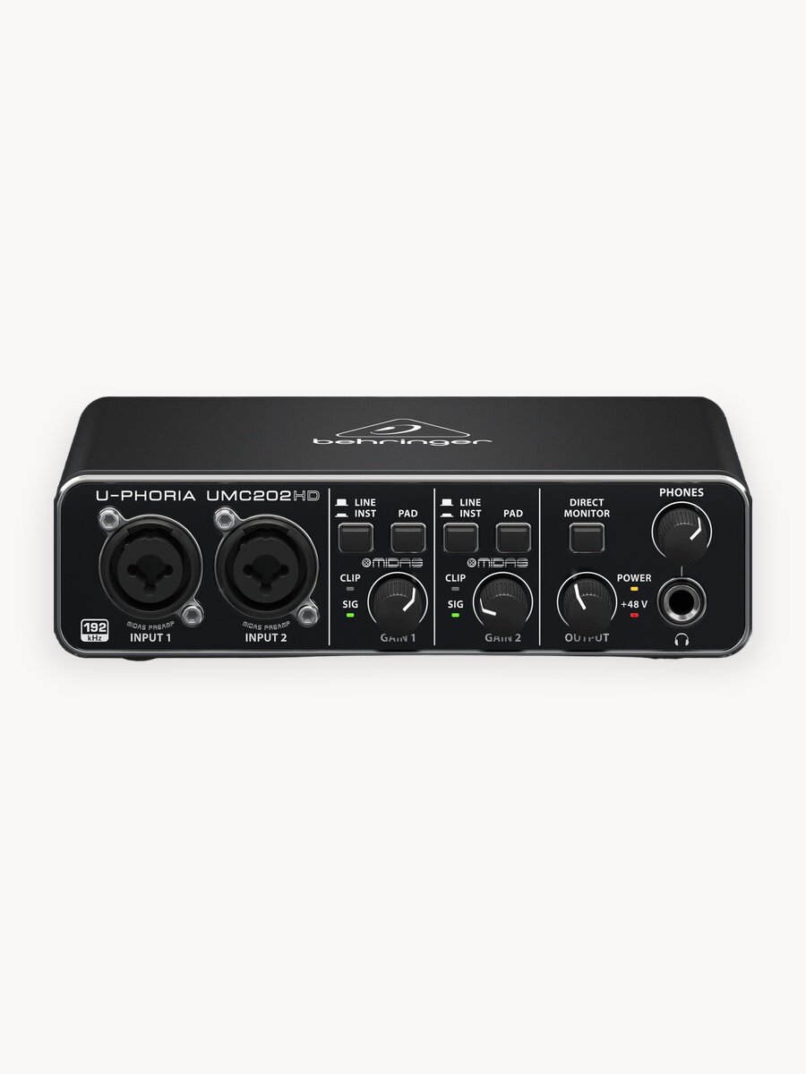 Behringer UMC202HD внешний интерфейс USB