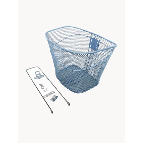 Корзина передняя с крепежом серая