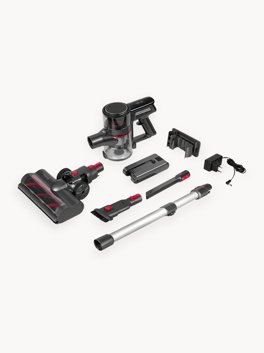 Вертикальный пылесос RED SOLUTION V3070, сухая уборка, 45 минут работы, 350Вт