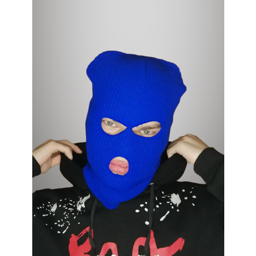 фото Балаклава маска-балаклава, размер 50, синий нет бренда