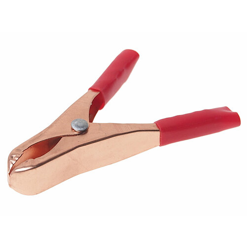 Зажим электрический 75мм 1шт красный вымпел 220₽