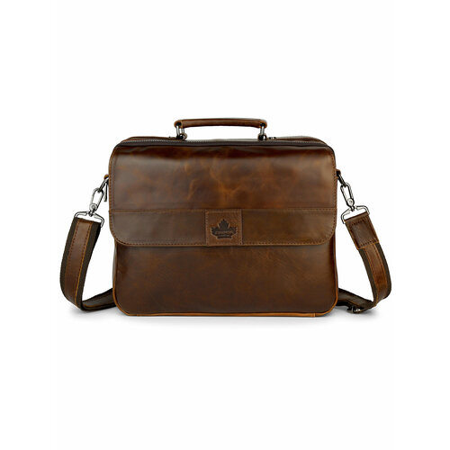 Портфель ZINIMSK фактура гладкая кофе 9647₽