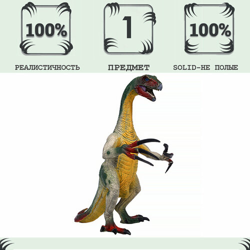 Игрушка динозавр серии Мир динозавров - Фигурка Теризинозавр фигурка динозавр теризинозавр зелёный масштаб 1 192