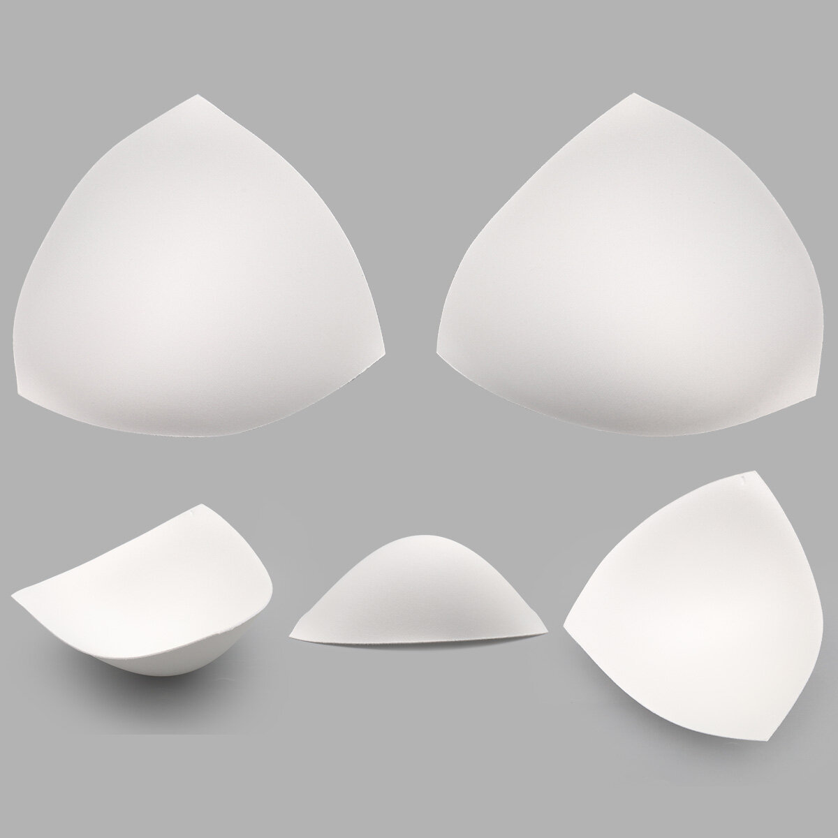 Чашечки для бюстгальтера треугольные без уступа с равномерным наполнением, FN-20, размер 4 (110-115) ( белый), 1 пара