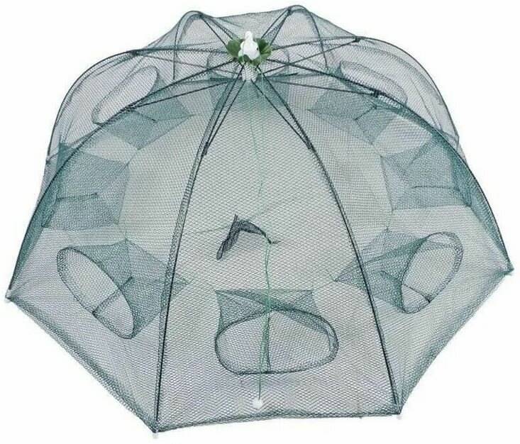 Раколовка зонтик на 8 входов. Кубарь, Верша-паук для ловли раков и рыбы