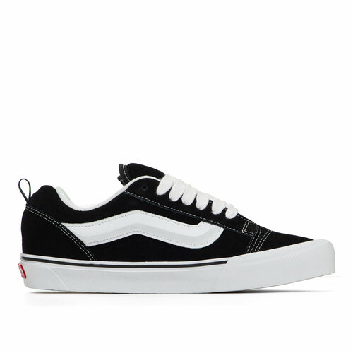 Кеды VANS Knu Scool, размер 27 см, белый, черный классическая обувь без шнуровки vans цвет black and white checker white