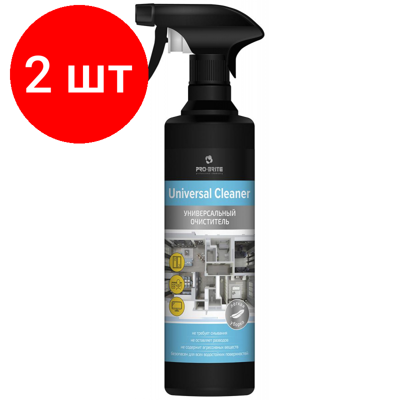 Комплект 8 штук Универсальное чистящее средство Pro-Brite Universal Cleaner очист 0.5л т/р