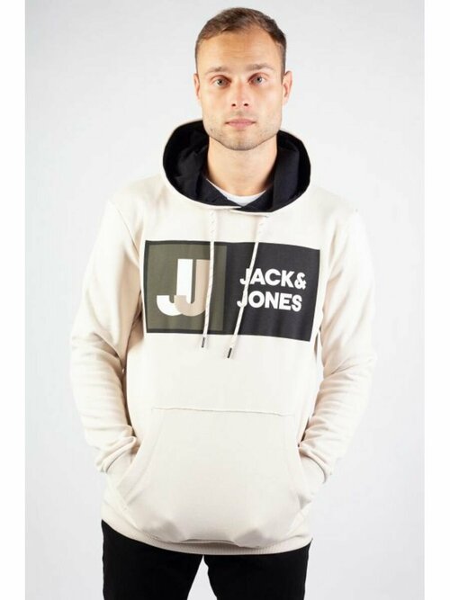 Худи Jack & Jones, размер 54, белый