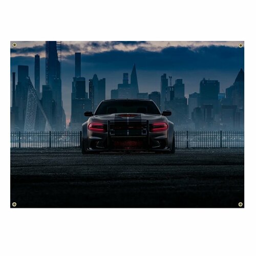 Флаг плакат баннер Dodge Charger SRT Hellcat Redeye 1 32 dodge charger srt hellcat sport alloy car model diecasts