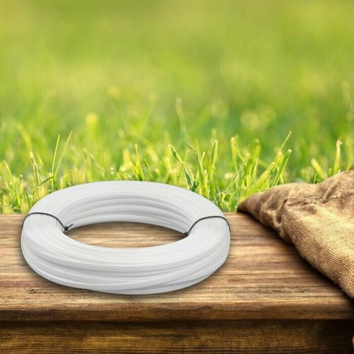 Ротанг искусственный 8 мм 100 м волна белый 1138₽