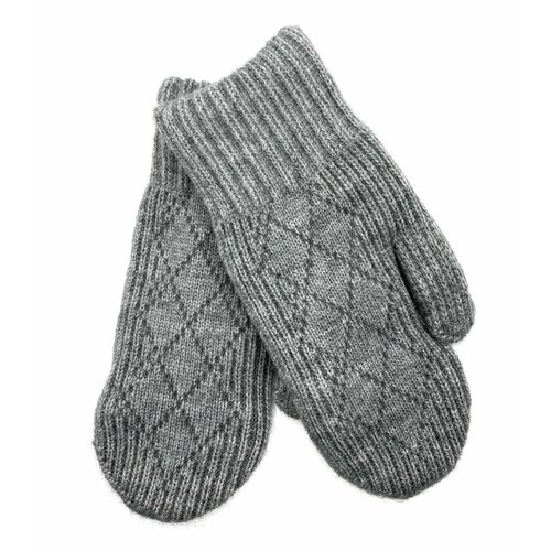фото Варежки henu, размер 7-8,5, серый