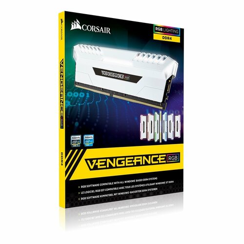 Модуль оперативной памяти Corsair Vengeance RGB DDR4 2x8Gb 3200MHz CMR16GX4M2C3200C16W 1290000₽