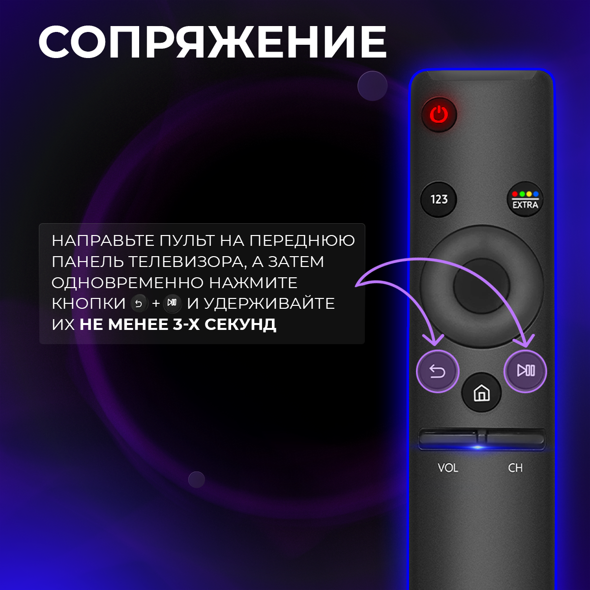 Пульт ду универсальный Samsung Smart Control / для всех телевизоров Самсунг Смарт ТВ