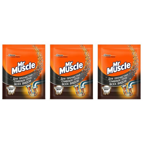 Mr Muscle Гранулы для прочистки труб, 70 гр, 3 шт