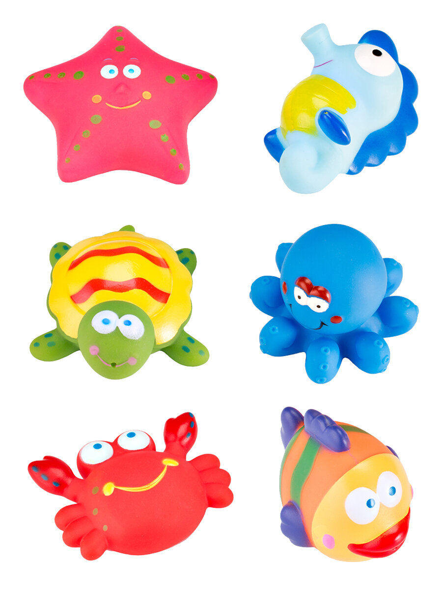 Набор игрушек ROXY KIDS для ванной "Морские обитатели"