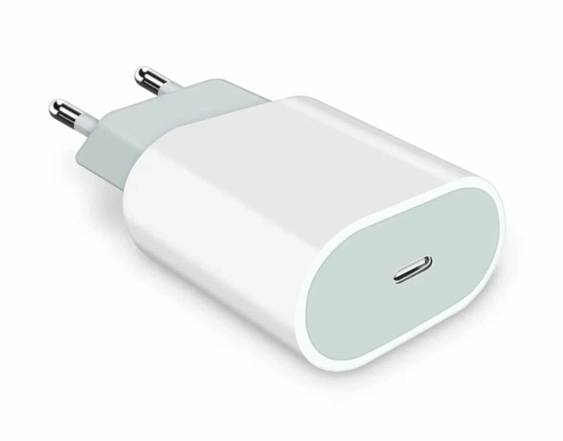 Сетевое зарядное устройство для iPhone / iPad / AirPods / Адаптер 25W + кабель Type-C-Ligtning / Быстрая зарядка 25W