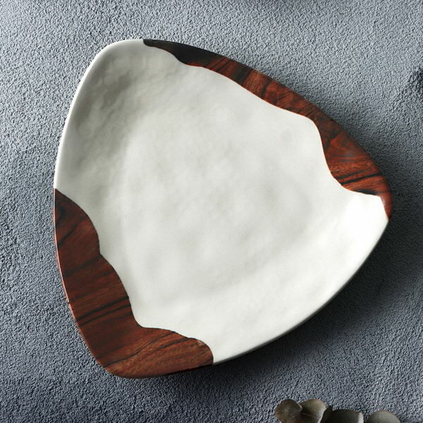 Тарелка керамическая "Фьюжен", 18 x 18 см, цвет белый