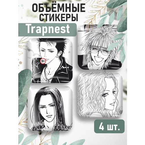 Наклейки на телефон 3D стикеры Trapnest Манга