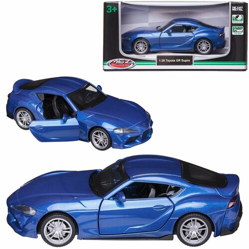 Машинка металлическая MSZ серия 1:43 Toyota Apec, цвет синий, инерционный механизм, двери открываются WE-15968BL