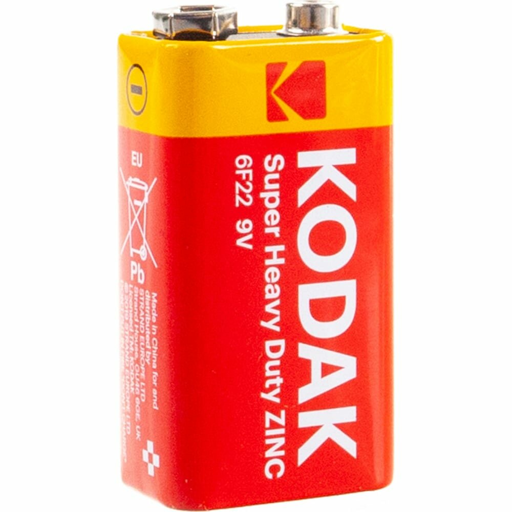 Солевая батарейка KODAK 6F221BL EXTRA HEAVY DUTY K9VHZ1B