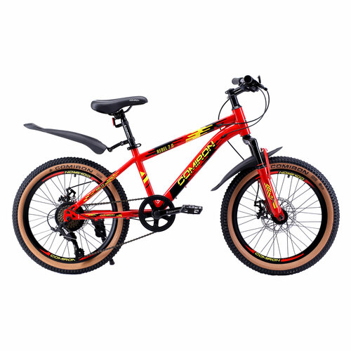 Детский велосипед 20 дюймов 7 скоростей на рост 115-135см COMIRON REBEL красный 1838000₽