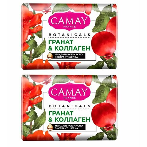 camay мыло твердое botanicals цветы граната 85 г 2 шт Camay Твердое мыло Цветы граната, 85 г, 2 шт