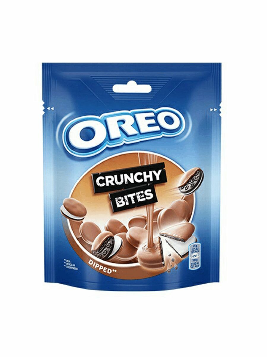 Печенье OREO Crunchy Bites в молочном шоколаде, 110 г