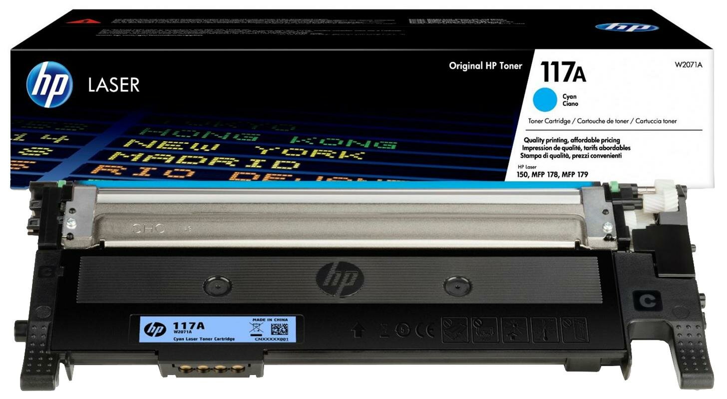 Тонер-картридж HP 117A W2070A чер. для 150/MFP 178/179