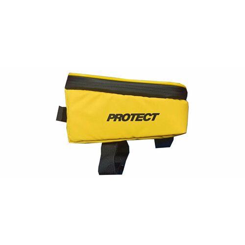 сумка protect на руль р р 20х22 5х10 5 см цвет черный Велосумка PROTECT на раму с отделением для смартфона р-р 19х11х10 см цвет желтый