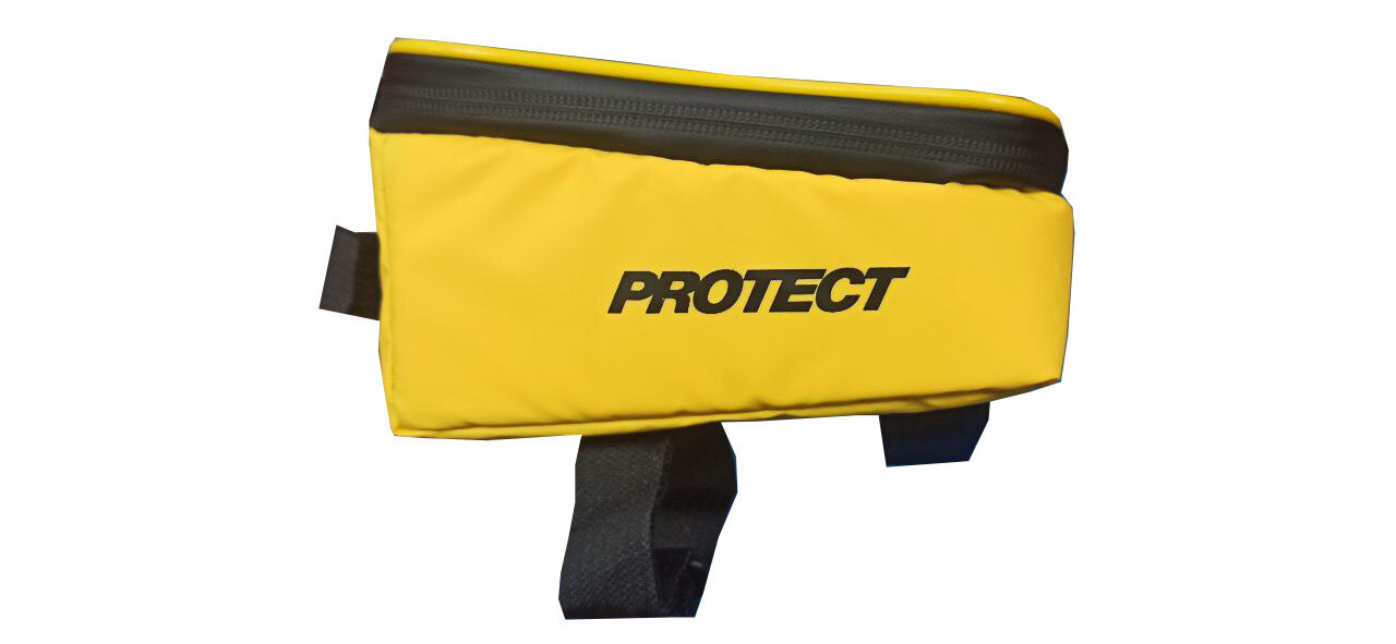 фото Велосумка PROTECT на раму с отделением для смартфона р-р 19х11х10 см цвет желтый