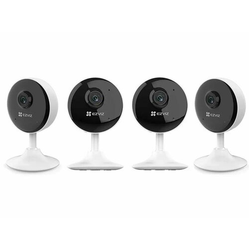 Камера видеонаблюдения WI-FI камера Ezviz CS-C1C-B 1080P IP для дома с облаком и микрофоном Комплект 4 штуки