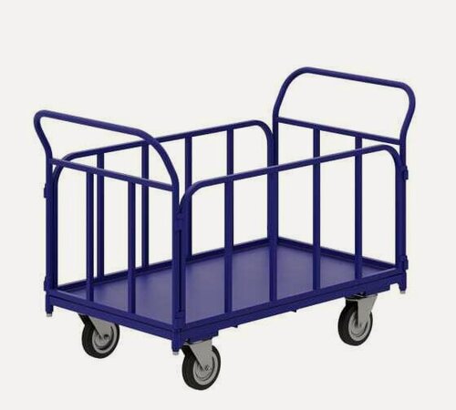 Изображение товара Платформенная тележка с трубчатыми бортами RUSKLAD ТБ 7, 800x1400 мм, d200 мм ТБ 7 200