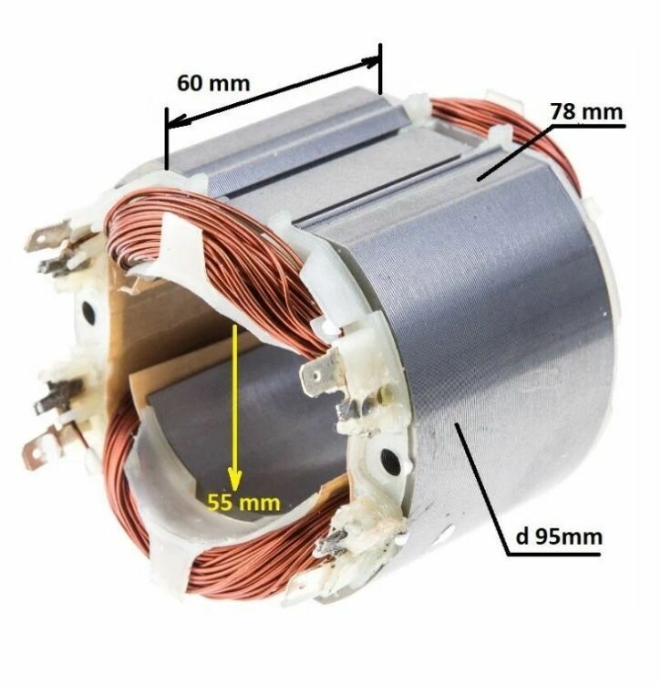 Статор в сборе для для монтажной пилы MAK 2414NB/2414B