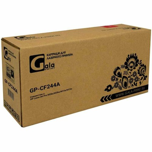 Картридж лазерный Galaprint 44A CF244A чер. пов. емк. для HP LJ Pro M15/M28