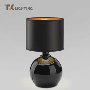 Настольная лампа с абажуром TK Lighting 5068 Palla, цвет черный / золото