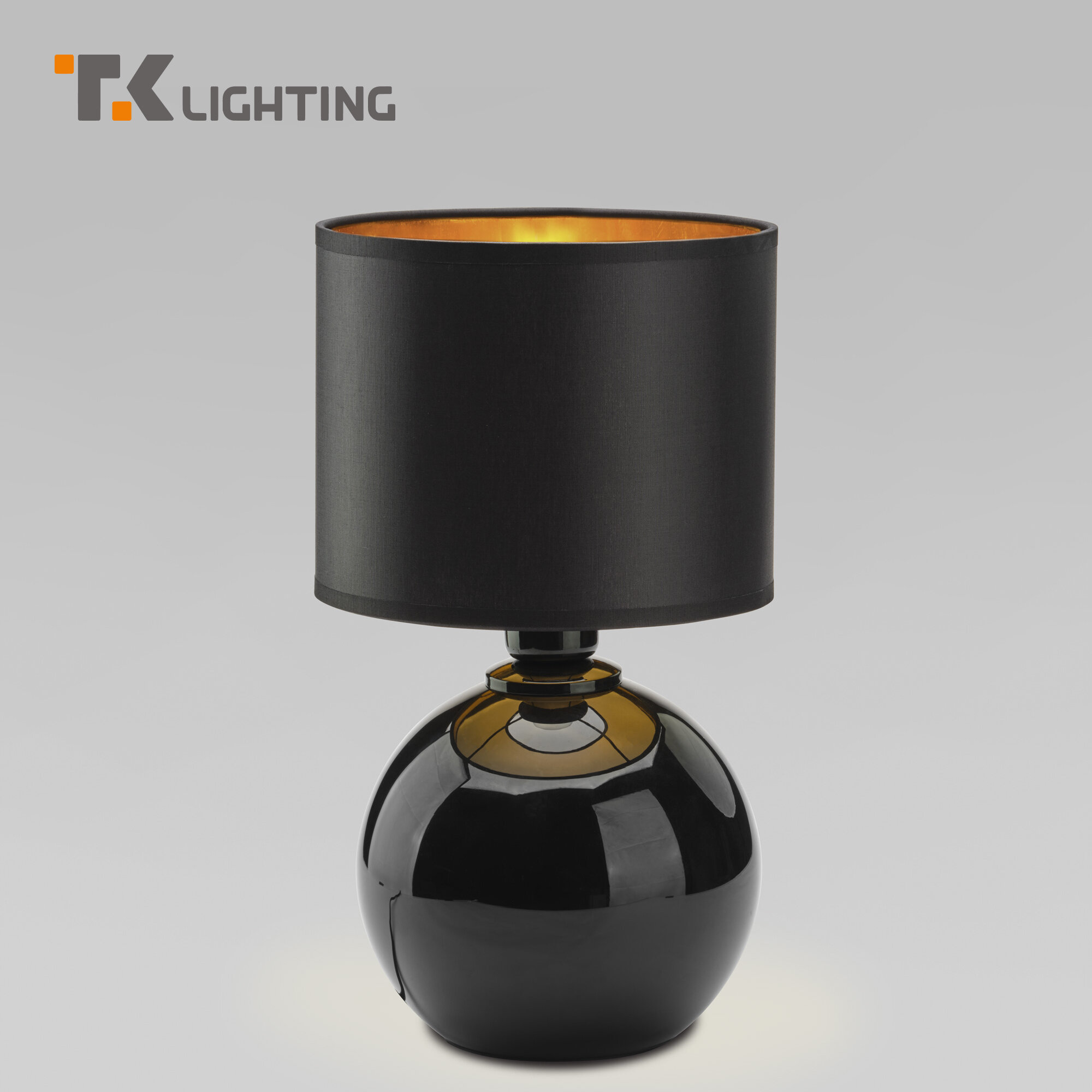 Настольная лампа с абажуром TK Lighting 5068 Palla, цвет черный / золото