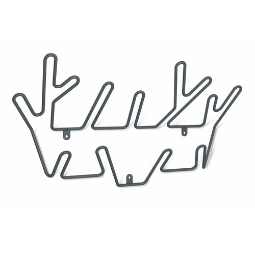 Вешалка настенная Hoff Форест 51х274х108 цвет антрацит 999₽