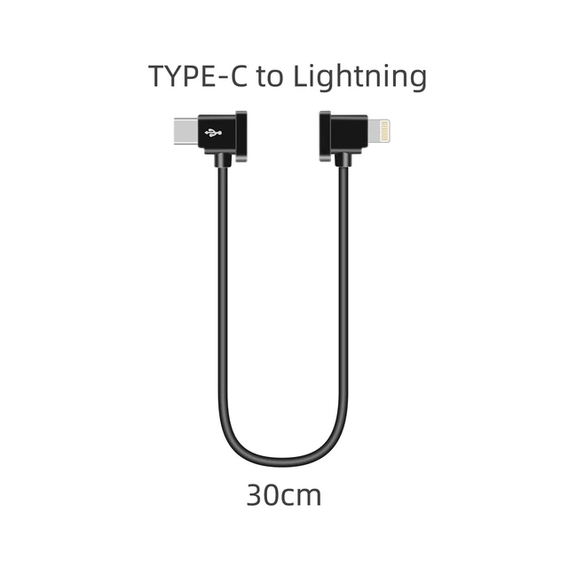 Кабель для DJI USB Type-C / Lightning (30 см)
