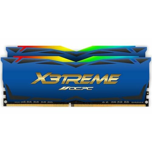 Оперативная память для компьютера 32Gb (2x16Gb) PC4-28800 3600MHz DDR4 DIMM CL18 OCPC X3 RGB MMX3A2K32GD436C18BU модуль памяти ddr 4 dimm 16gb 8gbx2 pc28800 3600mhz netac shadow ntsrd4p36dp 16sc rgb cl18 silver 1 35v с радиатором