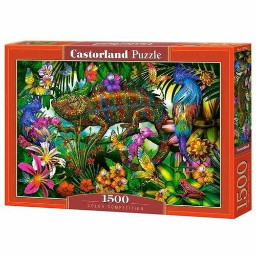 Castorland Пазл «Разноцветный хамелеон», 1500 элементов пазл djeco хамелеон 150 элементов
