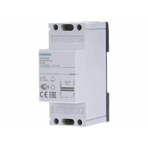 Звонковый трансформатор 8В 4AC3208-0 – Siemens – 4001869438283