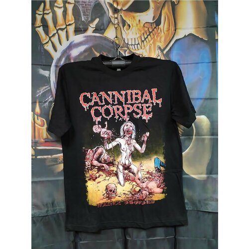 Футболка Бункер Cannibal-Corpse-356, размер 56, черный cannibal corpse tracksuit set cannibal corpse male sweatsuits jogging sweatpants and hoodie set style