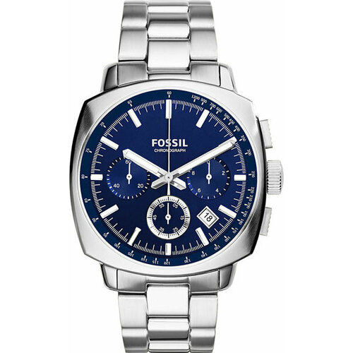 al haramain ha 6371 qibla compass stainless steel waterproof lover azan watch Наручные часы FOSSIL FS2983, синий, серебряный