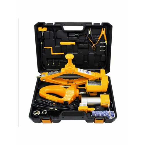 Домкрат автомобильный электрический 3в1