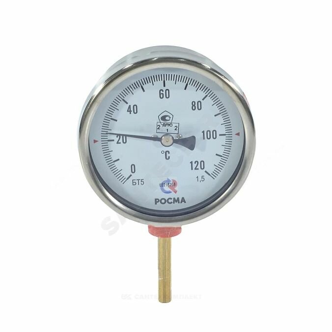 Термометр биметаллический Дк100 радиальный 120С БТ-52.211 Росма